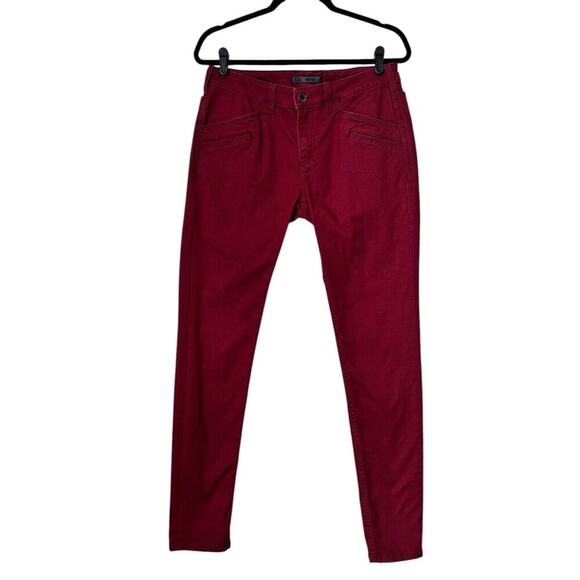 5.11 Tactical Defender-Flex Slim Jeans Womens Size 8 Long Red Mid Rise Utility - Picture 1 of 14